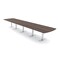 Skutchi Designs 20ft Arc Rectangle Conference Table With Power | Harmony Series | 20 Person Meeting Room Table HAR-AREC-48X240-T-H3041-NA - alternate 1