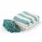 Homeroots 50" X 60" Blue and White Woven Cotton Striped Throw Blanket with Tassels 516554 - alternate 6