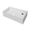 Whitehaus Collection Britannia Rectangular Wall Mount Basin with No Overflow and Right Single Hole Drill B-AG50 - alternate 2