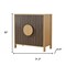 Homeroots 31in Sepia Solid Wood Console Accent Cabinet With Two Doors 712231 - alternate 2
