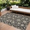 Homeroots 10' X 14' Black Brown And Ivory Moroccan Washable Indoor Outdoor Area Rug 605150 - alternate 1