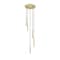Z-Lite Forest 5 Light Chandelier, Modern Gold, 12 In W x 12 In H 919MP12-5R-MGLD-LED - alternate 5