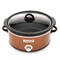 Brentwood Industries Scallop Pattern 4.5 Quart Slow Cooker in Copper SC-140C - alternate 3