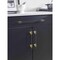 Amerock Urbanite 5-1/16 in 128 mm Center-to-Center Brushed Gold/Matte Black Cabinet Pull BP778128BGLMB - alternate 2