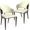 Leisuremod Aria Modern Dining Chair in Leather and Iron Legs with Curved Back in Black, 2PK AC45BL2 - alternate 1