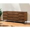Homeroots 63" Brown Six Drawer Wood Double Dresser 473101 - alternate 2
