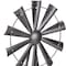 Homeroots 21" Gray Metal Windmill Hand Painted Sculpture 483250 - alternate 3