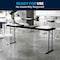 Flash Furniture 18 W, 70.8 L, 29 H, Metal, Plastic, Plastic: Polyethylene Top, Black RB-1872-BK-GG - alternate 7