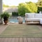 Homeroots 5' X 8' Artichoke Green Fern Green And Gold Abstract Washable Indoor Outdoor Area Rug 587189 - alternate 4