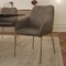 Leisuremod Zaire Collection Modern Dining Chair, Gold Legs and CHarcoal Fabric ZDC52CH - alternate 6