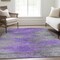 Homeroots 3' X 5' Purple Gray And Charcoal Abstract Washable Indoor Outdoor Area Rug 587170 - alternate 6