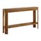 Alaterre Furniture Fluted Solid Wood Console Table 56 in Modern Entryway Table with Storage Shelf AFTBL-007 - alternate 4