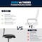 Flash Furniture Contemporary Chair White High Back Exec Chair, Fixed Arms, 18-1/4" to 22-1/4" Height GO-2286H-WH-GG - alternate 10