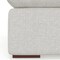 Homeroots 44" Gray Fabric Modular Sofa With Brown Legs 641025 - alternate 6