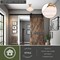 Vaxcel VAXCEL Huntley 12-in W Brass Farmhouse Schoolhouse Semi Flush Mount Ceiling Light White Glass C0261 - alternate 5