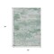 Homeroots 5' X 8' Mint Green And Pale Aqua Abstract Washable Indoor Outdoor Area Rug 630922 - alternate 4