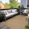 World Rug Gallery Concentric Frame Reversible Jute-Look Indoor/Outdoor Rug 5 ft x 7 ft Natural WR186NATURAL5X7 - alternate 1