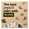 Scotch Double-Sided Permanent Tape in Handheld Dispenser, 1in Core, 0.5in x 500in, 6PK 6137H-2PC-MP - alternate 9