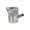 Homeroots 8" Gray And White Galvanized Metal Flowers Hand Painted Decorative Watering Can 635817 - alternate 1