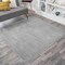 Jonathan Y Haze Solid Low-Pile Gray 5 ft Square Area Rug SEU100A-5SQ - alternate 1