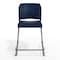 Flash Furniture Commercial Plastic Stack Stool with Contoured Back and Sled Base in Navy RUT-239AH-CS-NV-GG - alternate 5