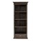 Homeroots 75" Brown and Black Wood Four Tier Bookcase 397666 - alternate 1