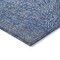 Homeroots 3' X 5' Navy Blue Gray And Ivory Abstract Washable Indoor Outdoor Area Rug 597028 - alternate 5