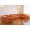 Homeroots Camel Italian Leather Power Reclining U Shaped Eight Piece Sectional With Console 634668 - alternate 1