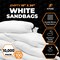 Xpose Safety Woven Polypropylene Sand Bags for Gravel - 18in x 30in 100 lb Limit, White, Pallet of 10,000 SBW-1830-FP10000-X - alternate 3