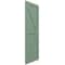 Ekena Millwork True Fit PVC Two Equal Panel Farmhouse Fixed Mount Shutters w/ Z-Bar, Track Green , 18W x 60H, PR TFP102FH18X060TG - alternate 9