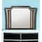 Homeroots 38" Gunmetal Lighted Abstract Wood Framed Mounted Dresser Mirror 485901 - alternate 4