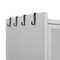 Homeroots 73in White Stainless Steel Textured Door Dining Hutch With Two Doors 683396 - alternate 4