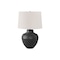 Homeroots 26" Black Metal Urn Table Lamp With Cream Empire Shade  545803 - alternate 1
