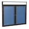 Ghent 36'' x 48'' Enclosed Vinyl Board, 2-Doors, Bronze Aluminum Frame, Illuminated Headliner, Ocean PBVLX5-191 - alternate 1