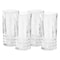 Martha Stewart Everyday Calista 4 Piece 12.2 Ounce Glass Tumbler Set in Clear 143624.04 - alternate 1
