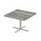 Correll Square Cafe Table, 42 in W, 42 in L, 29 in H, Particleboard Top, New England Driftwood SXT42S-52-98-52 - alternate 1