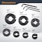 Powertec Drill Bit Stop Collar Set, Adjustable, 7-Piece, Inch Sizes, with Allen Wrench 71491 - alternate 2