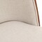 Leisuremod Tule Dining Side Chair with Velvet Seat and Steel Frame, Walnut/Beige, 2PK TCWN18BG2 - alternate 6