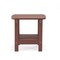 Homeroots 15" Brick Red Plastic Outdoor Side Table 543732 - alternate 3
