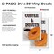 Signmission Coffee & Donuts, Vinyl Decals Only 24 Inch x 36 Inch, Vinyl Decal, 2PK DSB-2436-2PACK-Coffee & Donuts - alternate 2