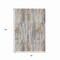 Homeroots 3' X 5' Beige And Gray Striped Washable Indoor Outdoor Area Rug 617686 - alternate 3