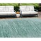 Homeroots 10' X 14' Aqua And Teal Blue Abstract Washable Indoor Outdoor Area Rug 587631 - alternate 1