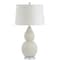 Jonathan Y Thatcher 28.25" Contemporary Transitional Ceramic LED Table Lamp, Cream JYL8019A - alternate 3