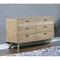 Homeroots 63" Brown Solid Wood Six Drawer Double Dresser 518624 - alternate 5