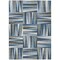 Homeroots 8' X 10' Denim Blue Gray And Ivory Geometric Washable Indoor Outdoor Area Rug 598253 - alternate 5