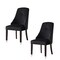 Homeroots Set of Two Tufted Black and Espresso Upholstered Velvet Dining Side Chairs 543537 - alternate 6