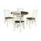 Whitewood Industries Rectangular Extension Dining Table W/ 4 Chairs, 36 in W, 30.1 in L, 48 in H, Parawood, 4 K79-36RXT-23B-C617-4 - alternate 1