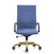 Leisuremod Harris High-Back Faux Leather Office Chair with Gold Frame, Navy Blue HOTG19BUL - alternate 3