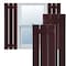 Ekena Millwork True Fit PVC, Three Board Spaced Board-n-Batten Shutters, Wine Red, 17 1/8W x 32H, PR TFP101SBF17X032WR - alternate 1