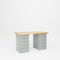 Pucel Pedestal Bench with Drawer Cabinet, 60 in W x 30 in D x 34 in H, Gray DB-3060-W - alternate 1